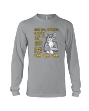 GRUMPY KITTY CRABBY KITTY GROUCHY BALL OF FUR Long Sleeve Tee tile