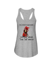 YOUR CRAZY IS SHOWING CHICKEN Ladies Flowy Tank thumbnail