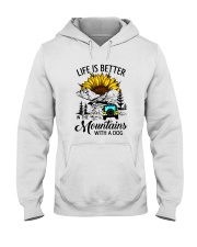LIFE IS BETTER IN THE MOUNTAINS WITH A DOG Hooded Sweatshirt thumbnail