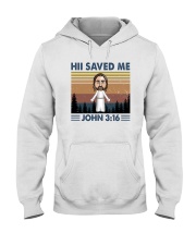 HII SAVED ME Hooded Sweatshirt tile