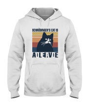 SCHRÖDINGER'S CAT IS ALIVE Hooded Sweatshirt thumbnail