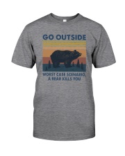 GO OUTSIDE BEAR Classic T-Shirt front