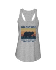 GO OUTSIDE BEAR Ladies Flowy Tank tile