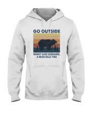 GO OUTSIDE BEAR Hooded Sweatshirt tile