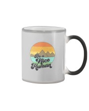 BE A NICE HUMAN Color Changing Mug tile