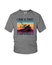 I RUN A TIGHT SHIPWRECK LIGHT Youth T-Shirt thumbnail