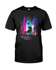 HELLO DARKNESS MY OLD FRIEND DINOSAUR Classic T-Shirt front