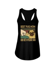 BEST PUG MOM EVER Ladies Flowy Tank thumbnail