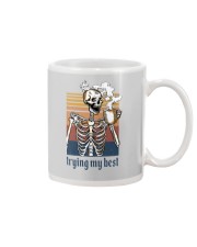 TRYING MY BEST SKULL COFFEE Mug thumbnail