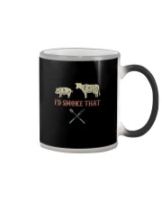 I'D SMOKE THAT BBQ Color Changing Mug tile