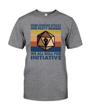 WE ALL ROLL FOR INITIATIVE Classic T-Shirt front