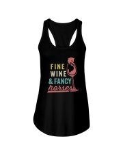 FINE WINE AND FANCY HORSES Ladies Flowy Tank thumbnail