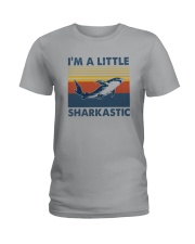 I'M A LITTLE SHARKASTIC Ladies T-Shirt tile