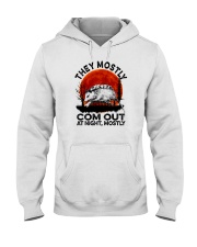 THEY MOSTLY COME OUT AT NIGHT Hooded Sweatshirt tile