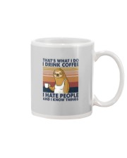 THAT'S WHAT I DO I DRINK COFFEE I HATE PEOPLE 1 Mug tile