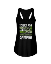 SORRY FOR WHAT I SAID WHILE I PARK THE CAMPER Ladies Flowy Tank thumbnail