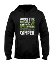SORRY FOR WHAT I SAID WHILE I PARK THE CAMPER Hooded Sweatshirt thumbnail