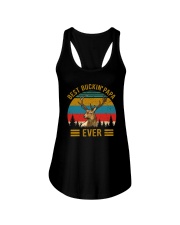 best buckin papa ever Ladies Flowy Tank thumbnail