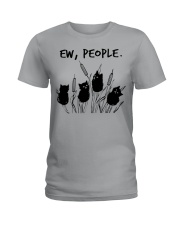EW PEOPLE CAT Ladies T-Shirt thumbnail
