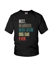 BEARDED BEER LOVIN DOG DAD Youth T-Shirt thumbnail