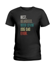 BEARDED BEER LOVIN DOG DAD Ladies T-Shirt thumbnail