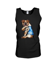 I LOVE MOM BULLDOG Unisex Tank thumbnail