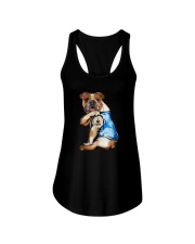 I LOVE MOM BULLDOG Ladies Flowy Tank thumbnail