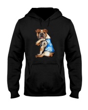 I LOVE MOM BULLDOG Hooded Sweatshirt thumbnail