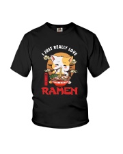 I JUST REALLY LOVE RAMEN CAT Youth T-Shirt tile