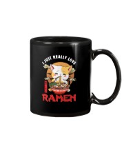 I JUST REALLY LOVE RAMEN CAT Mug tile