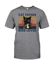 CAT FATHER BEER LOVER Classic T-Shirt front