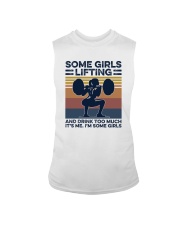 SOME GIRLS LIFTING AND DRINK TOO MUCH Sleeveless Tee tile