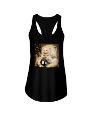 CAT MEME ASTRONAUT Ladies Flowy Tank thumbnail
