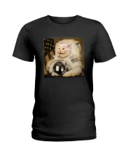 CAT MEME ASTRONAUT Ladies T-Shirt thumbnail