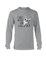 I JUST REALLY LOVE CATS Long Sleeve Tee thumbnail