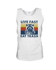 LIVE FAST EAT TRASH Unisex Tank thumbnail