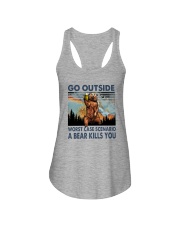 GO OUTSIDE A BEAR KILLS U Ladies Flowy Tank tile
