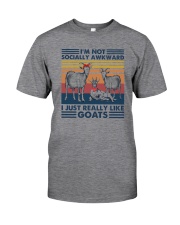 I JUST REALLY LIKE GOATS Classic T-Shirt front