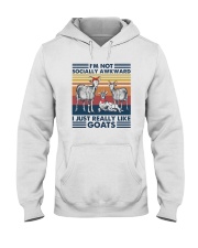 I JUST REALLY LIKE GOATS Hooded Sweatshirt tile