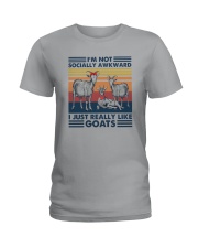 I JUST REALLY LIKE GOATS Ladies T-Shirt tile