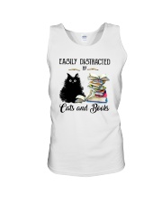 EASILY DISTRACTED BT CATS AND BOOKS Unisex Tank thumbnail