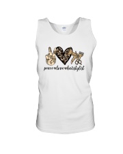 PEACE LOVE HAIRSTYLIST Unisex Tank tile