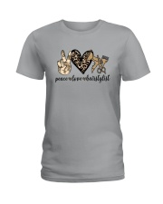 PEACE LOVE HAIRSTYLIST Ladies T-Shirt tile