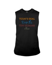 TODAY'S GOAL KEEP THE TINY HUMANS ALIVE Sleeveless Tee thumbnail