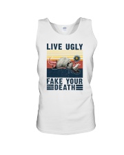 LIVE UGLY FAKE YOUR DEATH VINTAGE Unisex Tank tile