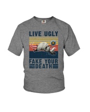 LIVE UGLY FAKE YOUR DEATH VINTAGE Youth T-Shirt tile