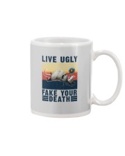 LIVE UGLY FAKE YOUR DEATH VINTAGE Mug tile