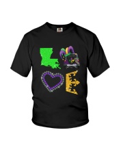 LOVE MARDI GRAS JEEP Youth T-Shirt thumbnail