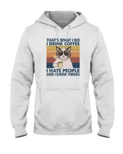 I DRINK COFFEE I HATE PEOPLE Hooded Sweatshirt tile