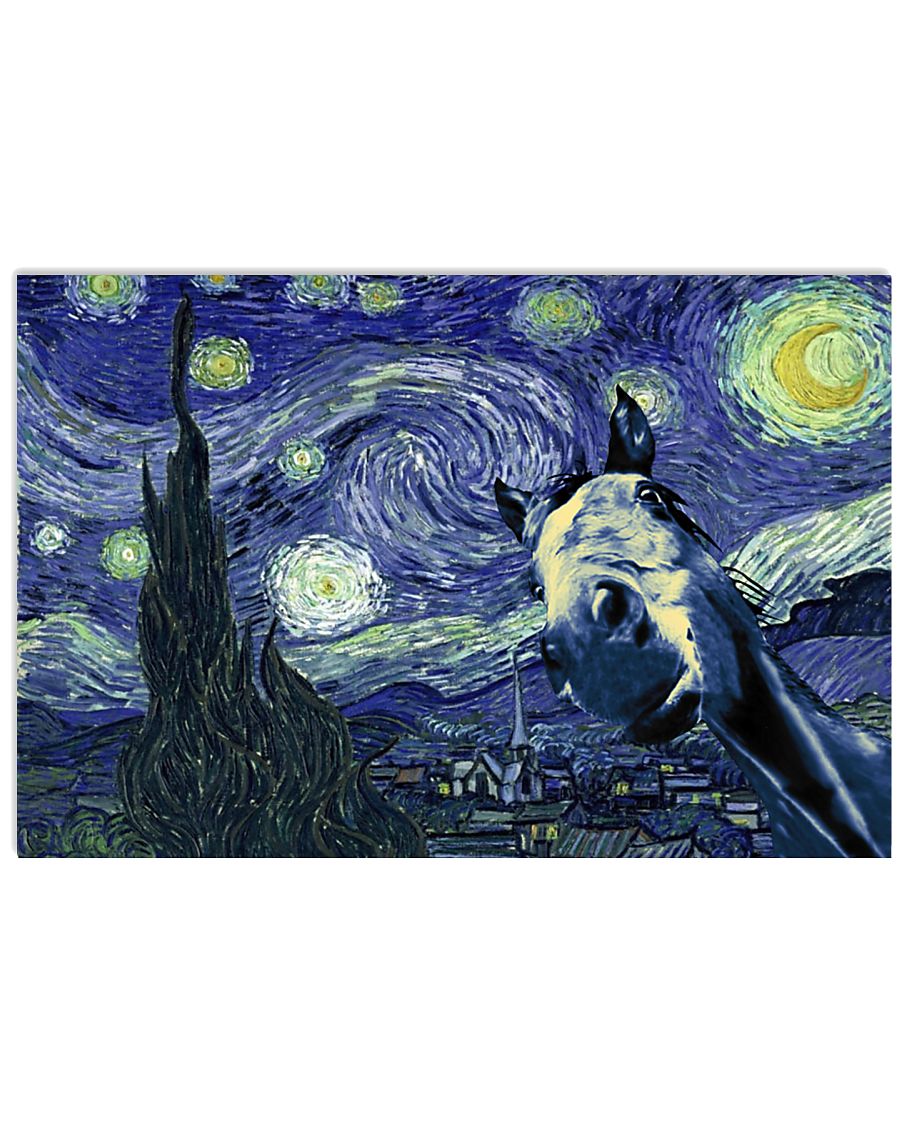 STARRY NIGHT HORSE 24x16 Poster